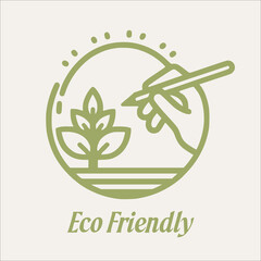 Eco friendly logo, ecology, idea, design, nature, environment, green, think green, brand logo