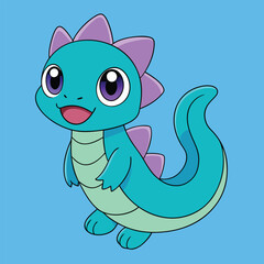 Cute Basilisk Vector Illustration, Cartoon, Clipart, and Line Art Design, Adorable basilisk vector illustration, perfect for digital and print design projects 