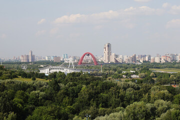 The panorama of Moscow, district Krylatskoe	
