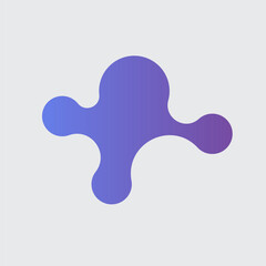 abstract gradient shape. gradient spot. Minimal fluid banner design with copy space for text on white background