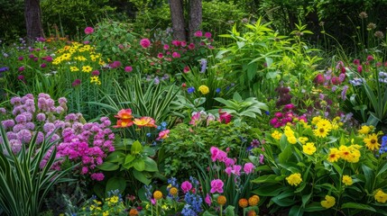 Colorful Flower Garden.