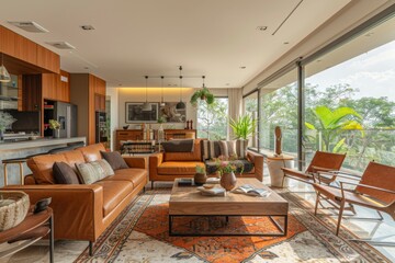 Modern Living Room with Natural Light