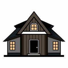 house icon isolated on white