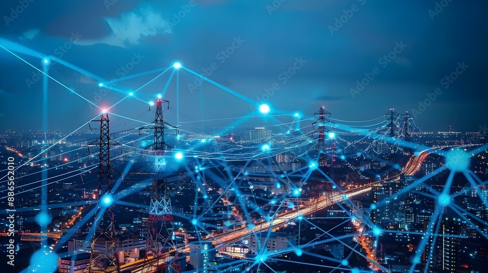 Poster innovative smart grid management system for optimizing energy flow and efficiency