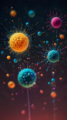 Fototapeta premium Particles