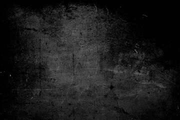 Black grunge horror background, old wall, damaged texture