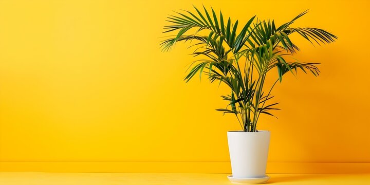 SNL is positioned next to a plant against a yellow background. Concept Comedy, TV show, Television, Humor, NBC