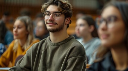 Obraz premium Young Student Debating Ethical Dilemmas in Dynamic Philosophy Class Promoting Critical Thinking and Moral Reasoning