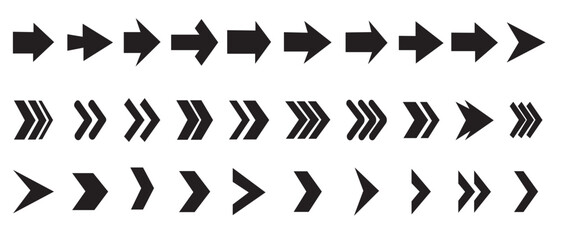 Arrow vector icon collection.  mega bundle set. Set of vector arrows. Black vector arrows collection. Arrow. Cursor. Arrow vector icon. Collection different arrows sign.  Vector illustration.