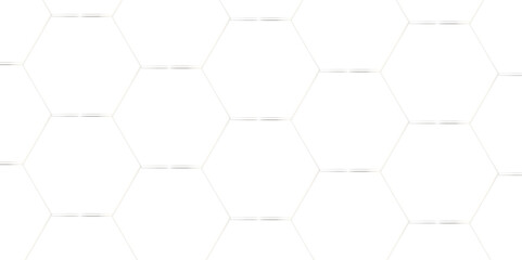 Abstract white 3d hexagon creative grid honeycomb structure mosaic pattern background. luxury minimal technology network abstraction tech digital tile vector wall banner surface polygon background.