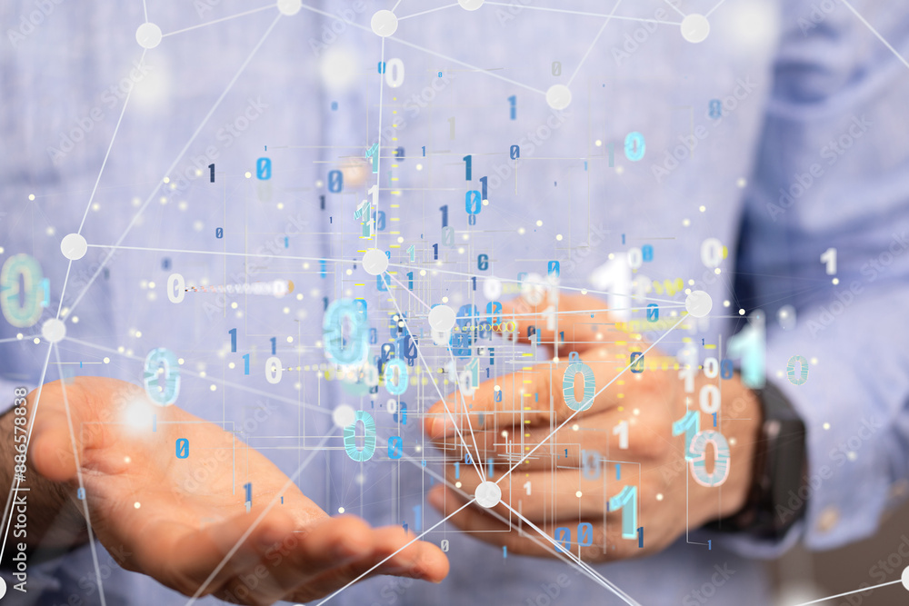 Poster business intelligence analyst dashboard on virtual