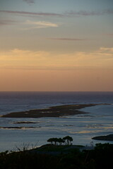 Obraz premium The sea after the sun goes down in the evening