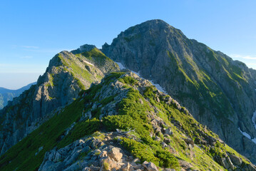 前剱から望む剱岳