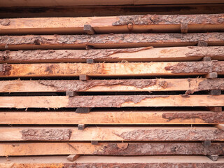 For the storage of lumber, it is essential that it is ventilated. This is ensured by stacking...