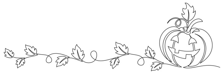 halloween continuous line