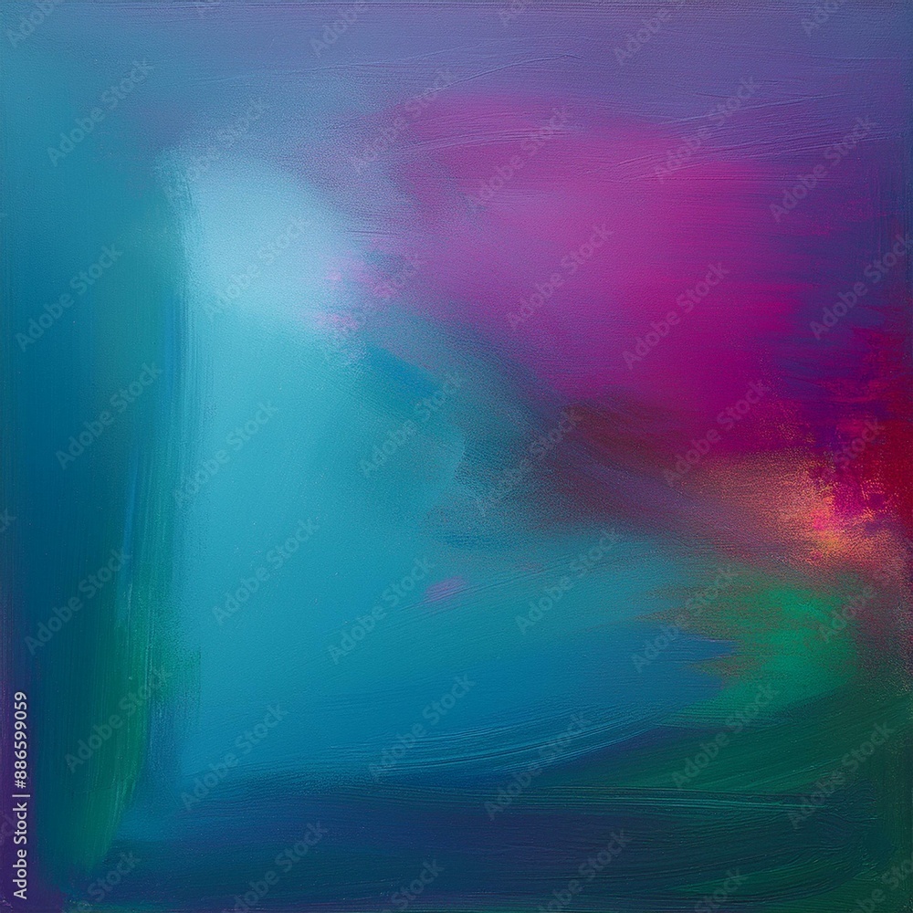 Poster abstract painting background texture with teal blue, dark slate blue and antique fuchsia colors and 