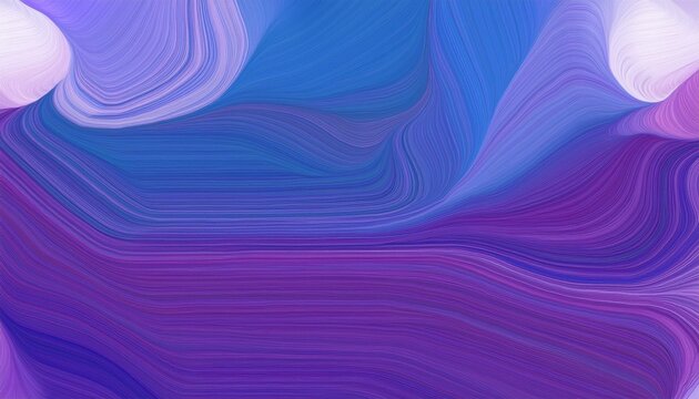 abstract waves illustration with medium purple, dark slate blue and lavender blue color