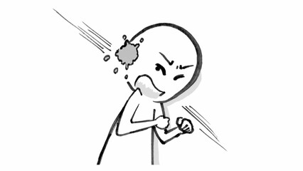 狙撃される人物のイメージイラスト　コミック