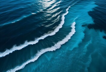 Beautiful beach scenery, high angle view of the sea