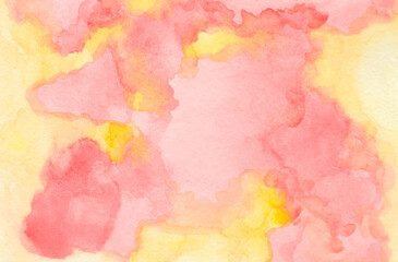 Fototapeta premium Abstract watercolor background image with a liquid splatter of aquarelle paint, isolated on white.