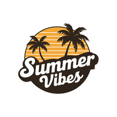 Summer Vibes Typography Design and Free Vector