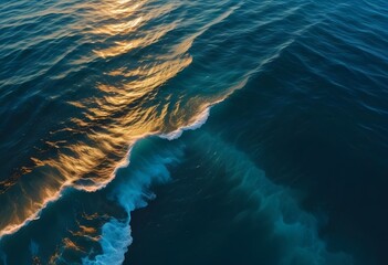 Beautiful beach scenery, high angle view of the sea