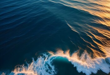 Beautiful beach scenery, high angle view of the sea