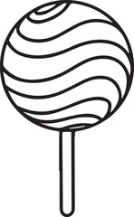 Lollipop Icon Flat Design.
