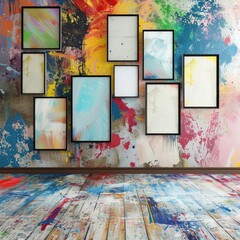 Multiple Frames on Wall