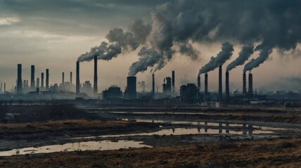 A pollution problem nature background park