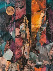 Naklejka premium Mixed Portraits and Animals