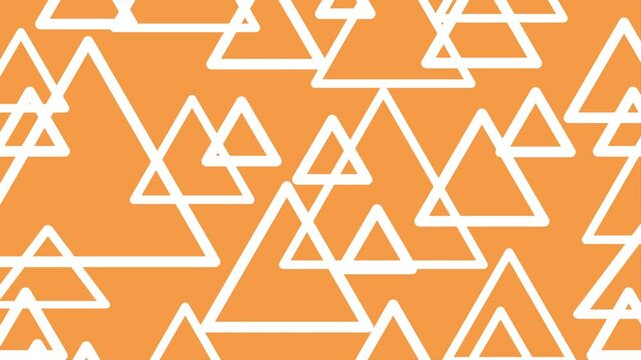 Animated of triangular outline pattern background with a nice spot. Loop playback on 4K footage. Suitable for wallpaper, presentations, banners, etc.
