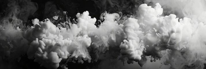 black and white cotton candy smoke