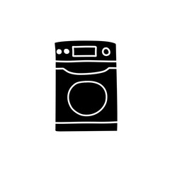 washing machine silhouette icon