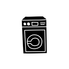 washing machine silhouette icon