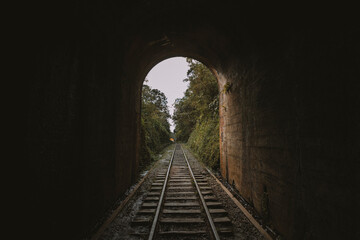 Obraz premium Estrada de ferro, Túnel da Mantiqueira, Passa Quatro, Minas Gerais
