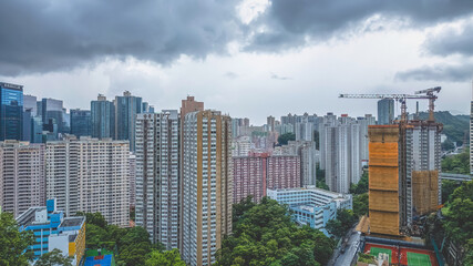 July 14 2024 public house residential buildings in Hong Kong