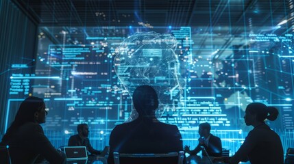 Ai helps project management communicate with stakeholders, images of project managers interacting with stakeholders, AI