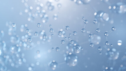 calcium inosinate molecular structure 3d, e633, structural chemical formula view from a microscope