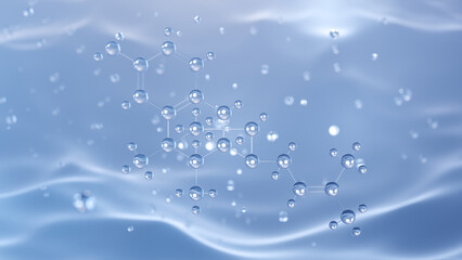 pentazocine molecular structure, 3d model molecule, opiate partial agonists, structural chemical formula view from a microscope