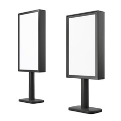 Blank Billboard Mockup - Two Side-by-Side Displays