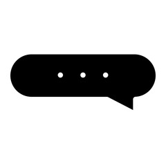 icon bubble chat glyph