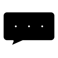 icon bubble chat glyph