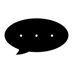 icon bubble chat glyph