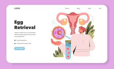 Test Tube Babies. Flat Vector Illustration