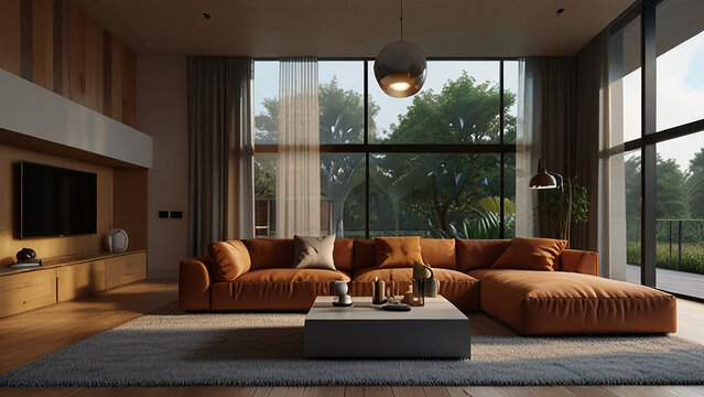 Versatile Living Room Design: A Multi-View Ultra Rendered Interior by Lumion