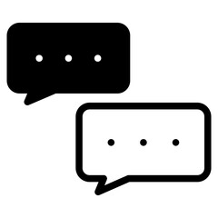 icon bubble chat dualtone