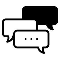 Fototapeta premium icon bubble chat dualtone