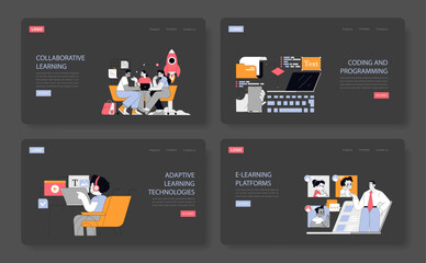 education. Flat Vector Illustration