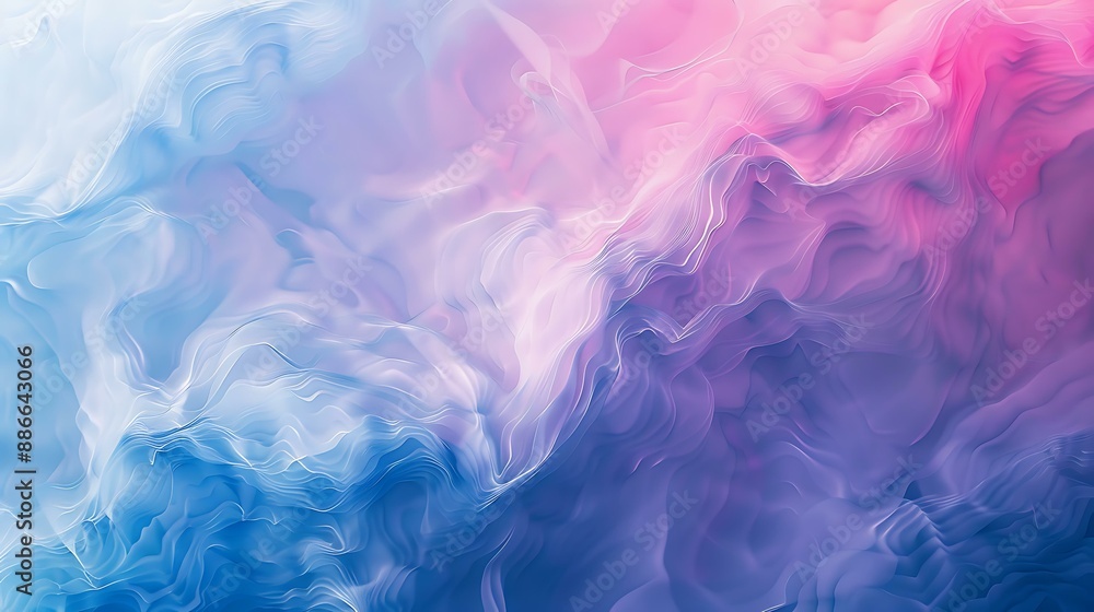 Poster soft gradient hues merging seamlessly to form a calming and fluid abstract background with subtle te